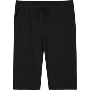 Weintee Women's Plus Size Cotton Capris Wide Leg Capri Pants with Pockets in Saudi Arabia
