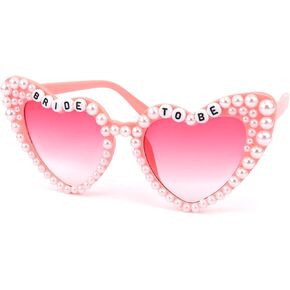 Bride Sunglasses for Bachelorette White Heart Sunglasses Bride to Be Sunglasses Womens Bachelorette Sunglasses in Kuwait