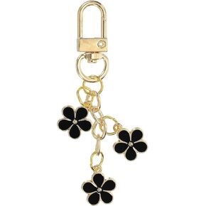 PATIKIL Flower Keychain Charm, Cute Enameled Keychain Floral Keyring Pendant with Snap Hook for Women Gifts Purse Handbag in Kuwait