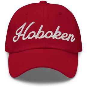 Hoboken Baseball Cap Hoboken Dad Hat Bold Bold Baseball Script California Ca Hat Hat Progroidered Gift in Saudi Arabia