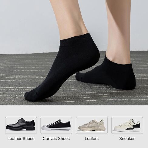 DarkCom Low Cut Ankle Socks for Women and Men, 8 Pairs Thin Seamless Cotton Socks in Kuwait