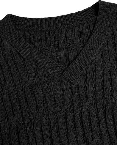 ZAFUL Womens Oversized Sweaters Lightweight 2025 V Neck Long Sleeve Cable Knit Casual Pullover Tops in Saudi Arabia