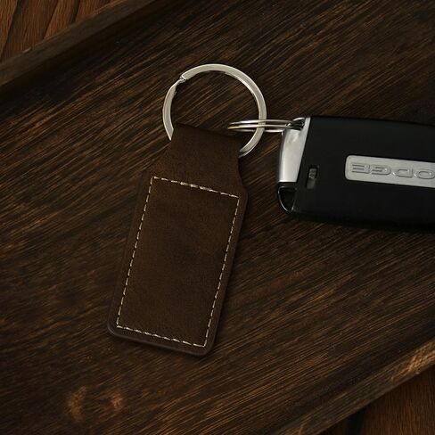 LaserGram Rectangle Keychain, Palm Trees, Personalized Engraving Included (Yellow) in Saudi Arabia