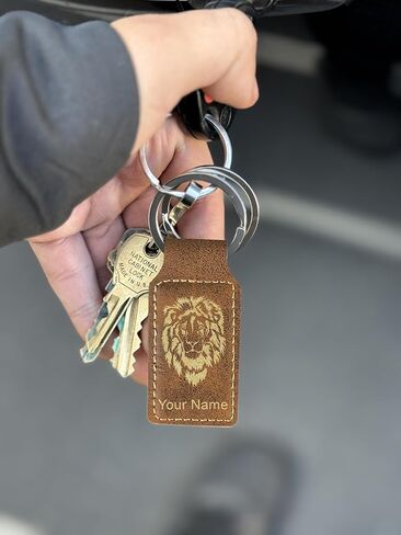 LaserGram Rectangle Keychain, Palm Trees, Personalized Engraving Included (Yellow) in Saudi Arabia