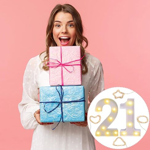 Light Up Numbers for Party, 13th Birthday Decorations for Girls and Boys, Number Blocks LED Sign for Wall Decor, Room Decor and 13th Birthday Gifts for Girls in Saudi Arabia