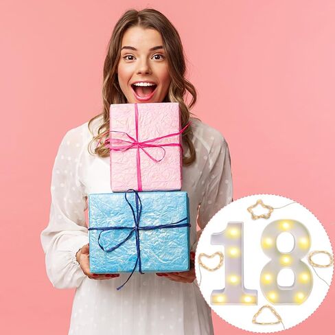 أرقام إضاءة للحفلات ، وزينة عيد الميلاد الثالثة عشرة للفتيات والفتيان ، وكتل العدد LED لافتة لديكور الجدران ، وديكور الغرفة وهدايا عيد الميلاد الثالثة عشرة للفتيات in Kuwait