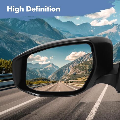 PM Auto Auto Left Driver Side Mirror ، Power Noned Distable Daintable View View View Replace for 2013-2019 Nissan Sentra in Kuwait