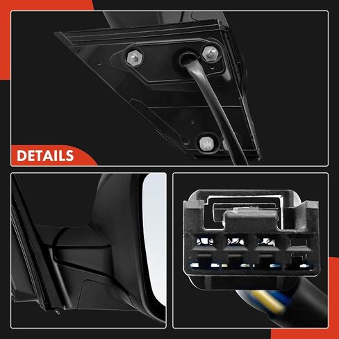 A-Premium Side Power Power Mirror-متوافقة مع Honda CR-V CRV 2017 2018 2019 2020 2021 2022-اليدوي غير المذرع قابلة للطي أسود خارج المنظر الخلفي الخلفي مرآة غير حار in Kuwait