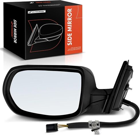 A-Premium Passenger Side Power Door Mirror - Compatible with Honda CR-V CRV 2017 2018 2019 2020 2021 2022 - Non-Heated Manual Folding Black Outside Rear View Mirror Non-Heated in Saudi Arabia
