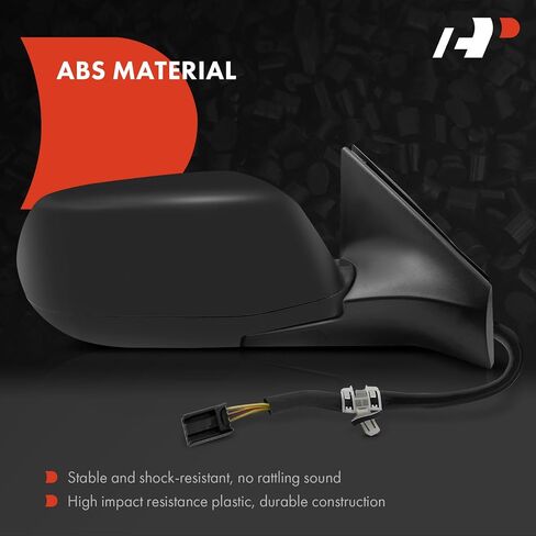 A-Premium Passenger Side Power Door Mirror - Compatible with Honda CR-V CRV 2017 2018 2019 2020 2021 2022 - Non-Heated Manual Folding Black Outside Rear View Mirror Non-Heated in Saudi Arabia