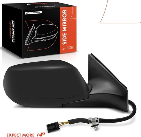 A-Premium Passenger Side Power Door Mirror - Compatible with Honda CR-V CRV 2017 2018 2019 2020 2021 2022 - Non-Heated Manual Folding Black Outside Rear View Mirror Non-Heated in Saudi Arabia