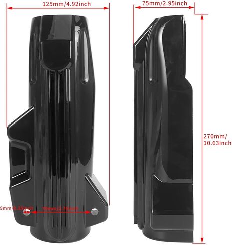 دراجة نارية أغطية الشوكة السفلى مناسبة لهارلي إلكترا شارع جليد الملك فلور Fltrx FLHX 2014-2022 (Chrome) in Saudi Arabia