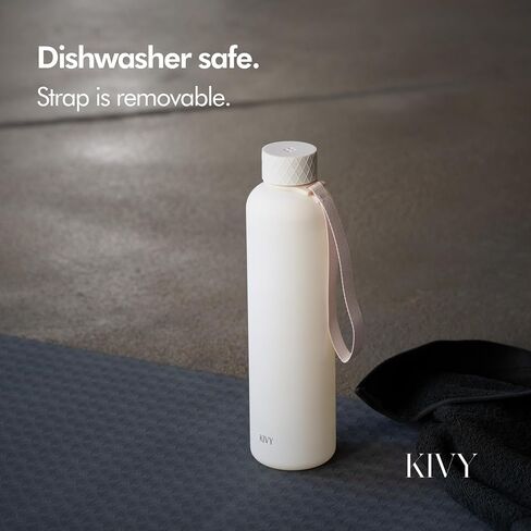 KIVY Slim Water Bottle 22oz [Lightweight & Shatterproof] - Reusable Tritan Water Bottle - Leak Proof Bottle for Women & Men - Water bottle no straw - Dishwasher Safe - BPA Free in Saudi Arabia
