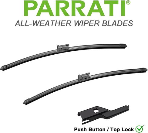 PARRATI® High Performance Premium All-Season Automotive Windshield Wipers with Rear Wiper Blades Replacement for 2009-2017 Chevrolet Traverse,Easy to Install 24"+21"+13''(Set of 3) in Saudi Arabia