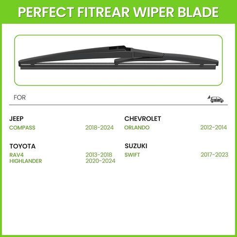 PARRATI® High Performance Premium All-Season Automotive Windshield Wipers with Rear Wiper Blades Replacement for 2009-2017 Chevrolet Traverse,Easy to Install 24"+21"+13''(Set of 3) in Saudi Arabia