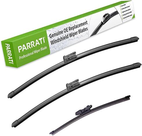 مساحات الزجاج الأمامي للسيارات الفاخرة عالية الأداء لجميع المواسم من PARRATI® مع استبدال شفرات المساحات الخلفية لسيارة شيفروليه ترافيرس 2009-2017، سهلة التركيب 24 بوصة + 21 بوصة + 13 بوصة (مجموعة من 3) in Saudi Arabia