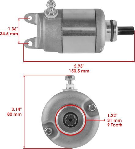 Caltric Starter متوافق مع KTM 250 XCF-W XCFW 2006-2013/250 EXC-F/EXC-F ستة أيام 2007-2013 in Saudi Arabia