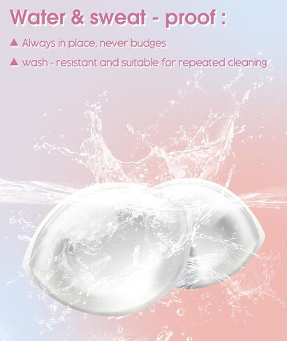 Silicone Bra Inserts Push Up Breast Pads,Clear Gel Invisible Bra Padding Bust Enhancer for Bikini Swimsuit in Saudi Arabia