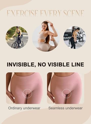 Camel Toe Cover Underwear Women 3 Pack, Seamless Stretch Panties Breathable Full Coverage Hipster Briefs in Kuwait
