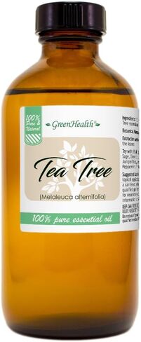 GreenHealth Tea Tree Oil Oil - 8 Fl Oz (237 مل) زجاجة زجاجية مع غطاء - زيت أساسي 100 ٪ in Saudi Arabia
