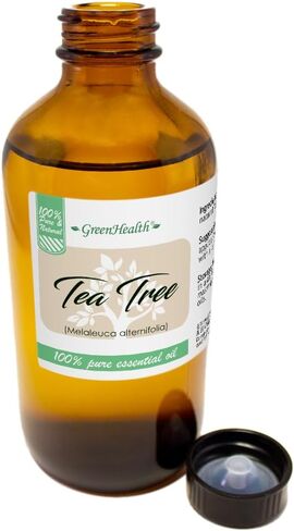 GreenHealth Tea Tree Oil Oil - 8 Fl Oz (237 مل) زجاجة زجاجية مع غطاء - زيت أساسي 100 ٪ in Saudi Arabia