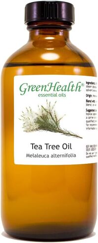 GreenHealth Tea Tree Oil Oil - 8 Fl Oz (237 مل) زجاجة زجاجية مع غطاء - زيت أساسي 100 ٪ in Saudi Arabia