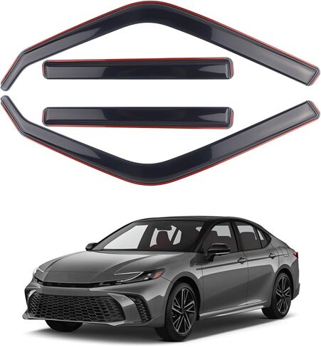 4 Pieces in-Channel Extra Durable Rain Guards Fit for 2025-2026 Toyota Camry,Window Deflectors,Window Visors (Smoke Black) in Saudi Arabia