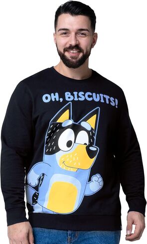Bluey Sweatshirt, Bandit Mens Sweatshirt, Cotton Mens Sweater, Long Sleeve Pullover in Saudi Arabia