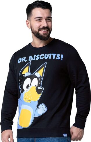Bluey Sweatshirt, Bandit Mens Sweatshirt, Cotton Mens Sweater, Long Sleeve Pullover in Saudi Arabia