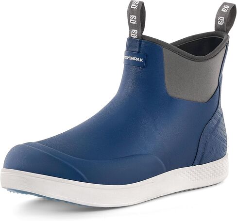 أحذية Deck Deck المنسوجة للرجال ، رجال أحذية المطر ، أحذية الصيد المقاومة للماء ، أحذية سطح السفينة ، أحذية مطاطية مضادة للانزلاق في الكاحل أحذية الصيد في الهواء الطلق ، القوارب ، الحجم 6-13 in Kuwait