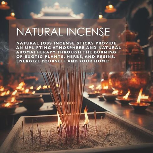 Rose Incense Extra Large Jumbo Natural Joss Stick 19 in. 30 Sticks Hand-Dipped Alcohol Free Long Burning in Saudi Arabia