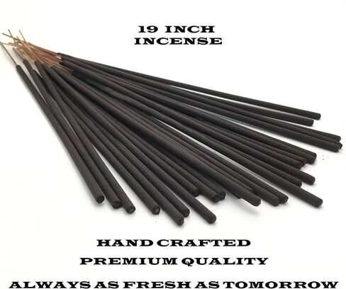 Rose Incense Extra Large Jumbo Natural Joss Stick 19 in. 30 Sticks Hand-Dipped Alcohol Free Long Burning in Saudi Arabia