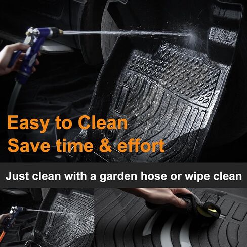 حصائر أرضية Binmotor مع بطانة شحن لـ Acura RDX 2016-2018، سجادة أرضية السيارة لجميع الأحوال الجوية لملحقات Acura RDX، سجادة صندوق البضائع RDX، بطانات أرضية مطاطية TPE لحصيرة السيارة لـ Acura 2016-2018 in Kuwait