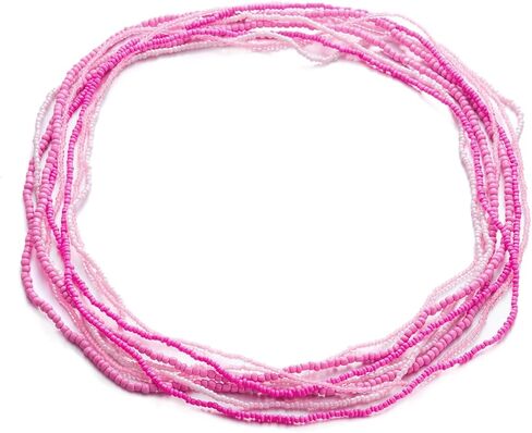 Boho Waist Beads Chains Set Colorful Summer African Belly Chain Elastic Waist Beads for Weight Loss Body Chains Bikini Beads Jewelry for Women in Saudi Arabia