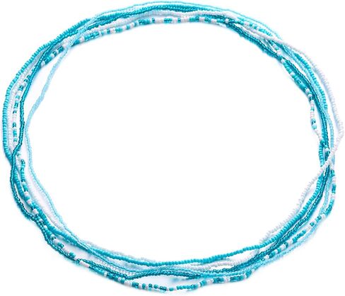 Boho Waist Beads Chains Set Colorful Summer African Belly Chain Elastic Waist Beads for Weight Loss Body Chains Bikini Beads Jewelry for Women in Saudi Arabia