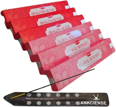 حزمة البخور ماسالا من 3 كل رائحة ، مجمعة مع حامل البخور في Ankciense (Champa & Myrhh) (روحي بوذا بليس آند روحي ملاك ضباب) in Kuwait