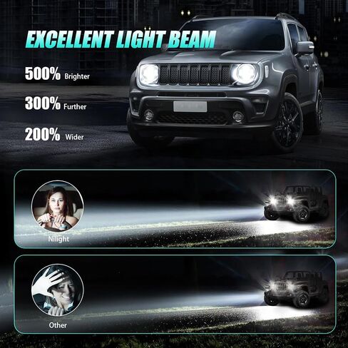 Nilight 7 بوصة RELED LED LED المصابيح الأمامية و 4 في مصابيح الضباب مع إشارة AMBER AMBER WHITE DRL HILL LOW BEAM متوافق مع 2007 2008 2009 2010 2011 2012 2014 2015 2015 2017 2018 WRANGLER JK JKU in Kuwait