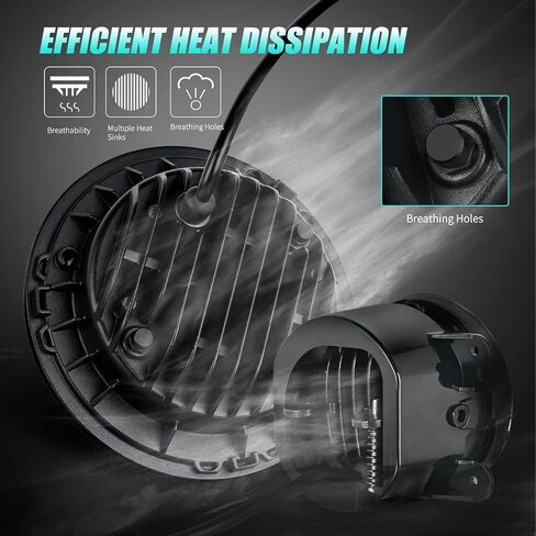 Nilight 7 بوصة RELED LED LED المصابيح الأمامية و 4 في مصابيح الضباب مع إشارة AMBER AMBER WHITE DRL HILL LOW BEAM متوافق مع 2007 2008 2009 2010 2011 2012 2014 2015 2015 2017 2018 WRANGLER JK JKU in Kuwait