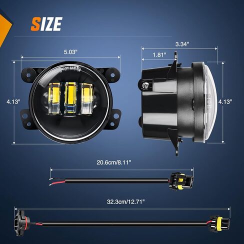 Nilight 7 بوصة RELED LED LED المصابيح الأمامية و 4 في مصابيح الضباب مع إشارة AMBER AMBER WHITE DRL HILL LOW BEAM متوافق مع 2007 2008 2009 2010 2011 2012 2014 2015 2015 2017 2018 WRANGLER JK JKU in Kuwait