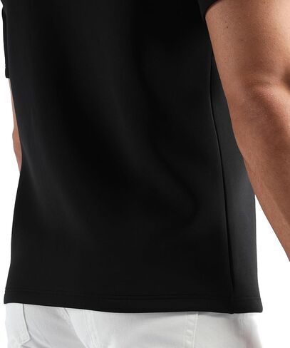 Fioboc Men's Premium Soft T-Shirts Modal Crew Neck Tees Heavyweight Cooling Short Sleeve Casual Classic Tee Shirt for Men in Kuwait