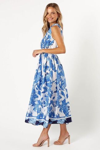 Petal & Pup Women's Naomi One Shoulder Midi Dress in Saudi Arabia