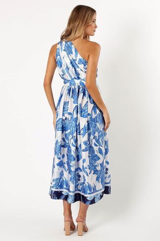 Petal & Pup Women's Naomi One Shoulder Midi Dress in Saudi Arabia