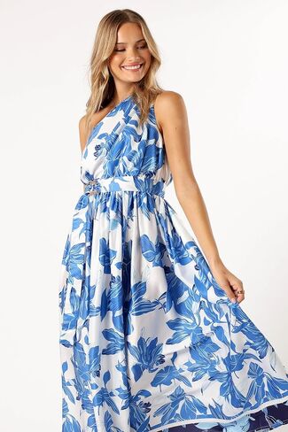 Petal & Pup Women's Naomi One Shoulder Midi Dress in Saudi Arabia