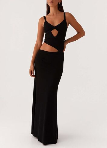 Womens Elegant Spaghetti Strap Maxi Dress Backless Cut Out Bodycon Summer Cami Dress Sexy Formal Cocktail Dresses in Kuwait