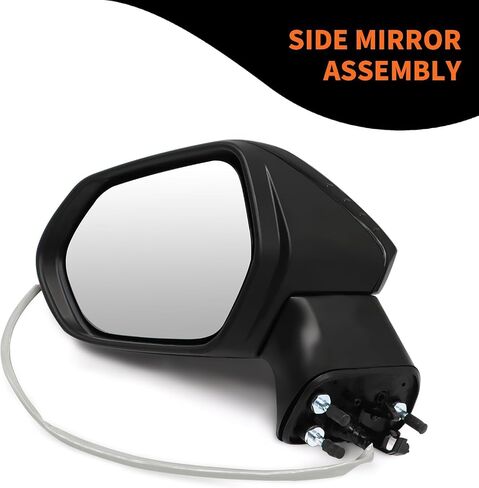 Left Driver Side Mirror Assembly Compatible with Corolla 2020-2022 Side Door Mirror with Power Adjustable Glass and Manual Folding Non-Heated Replaces 8794012F80 8794012F80PFM (3Pins Black) in Saudi Arabia