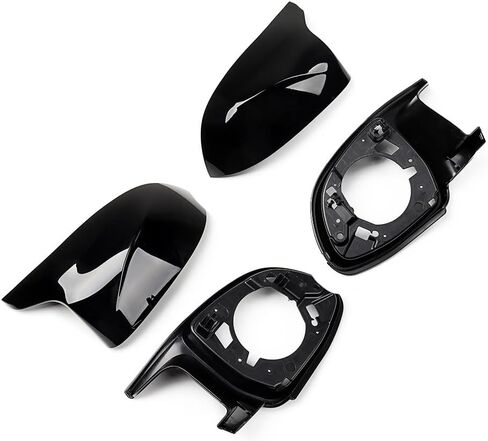 Left Right Glossy Black Side Mirror Shells Frames Kit Replacement for 2018-2023 BMW X3 G01 X4 G02 X5 G05 X6 G06 X7 G07 X3M F97 X4M F98 X5M F95 X6M F96 in Kuwait