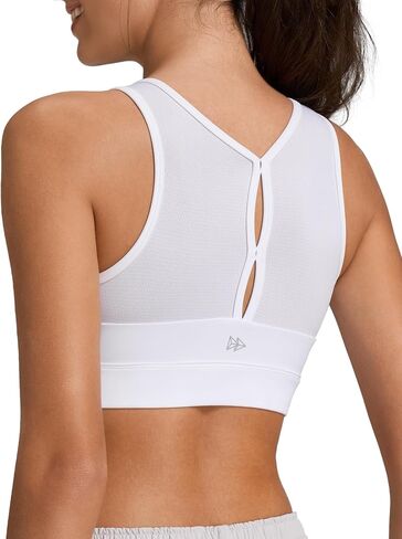 Yvette Front Zip Sports Bras for Women High Impact Mesh Back Bra للركض in Saudi Arabia