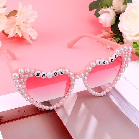 Bride Sunglasses for Bachelorette White Heart Sunglasses Bride to Be Sunglasses Womens Bachelorette Sunglasses in Kuwait