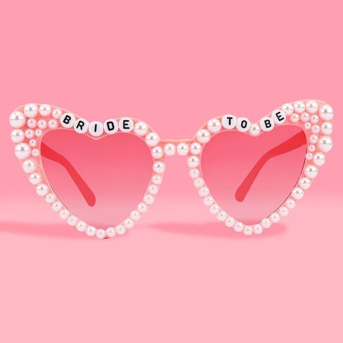 Bride Sunglasses for Bachelorette White Heart Sunglasses Bride to Be Sunglasses Womens Bachelorette Sunglasses in Kuwait