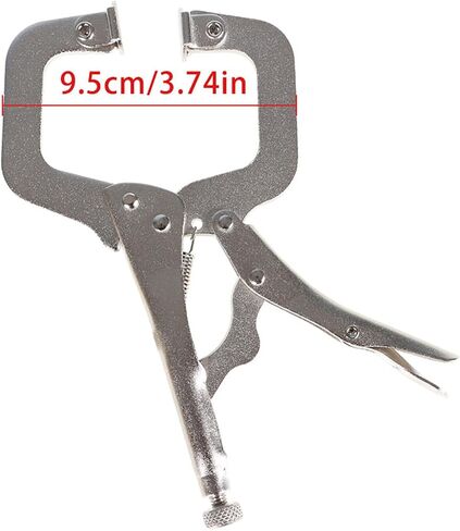 findmall 11 Inch Locking C-Clamp 5Pack Locking Pliers Adjustable Welding Clamps Vise W/Regular Tip and Swivel Pad for Shop Home Farm and Automotive in Saudi Arabia